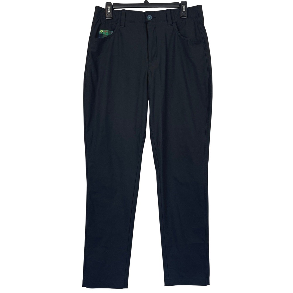 William Murray Golf Pants Mens 32x32 Performance Straight Fit Black Wicking